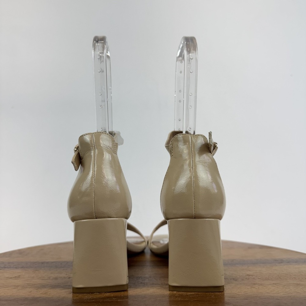 New NWOB Womens Abound Finn Beige Leather Ankle Strap Heel Sandals Size 7 M - Picture 8 of 10